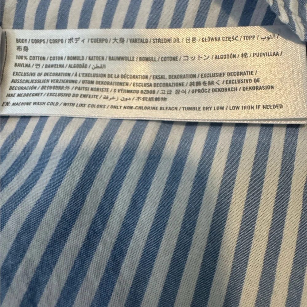 Abercrombie & Fitch Striped Pleated Button-Down Shirt Dress Size XL - Picture 6 of 6